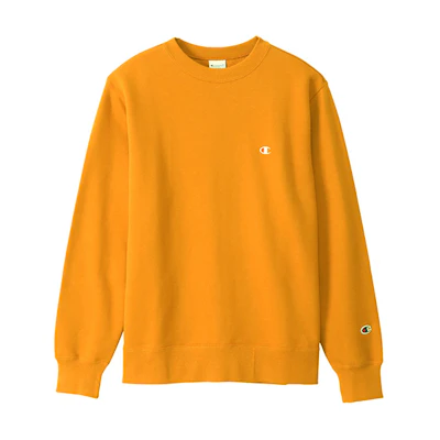 Champion Japan Hoodie Yellow Dual Logo Print Unisex Casual Streetwear C3-Q001-740