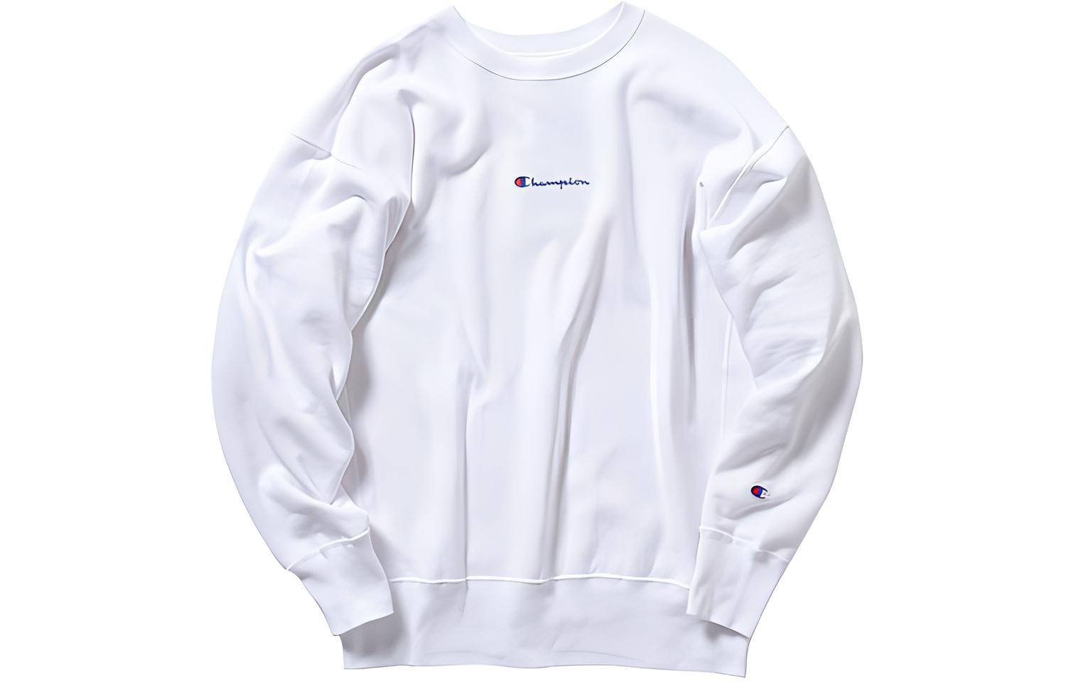 Champion Japanese Fleece Crewneck Sweatshirt Unisex White C8-K032-01