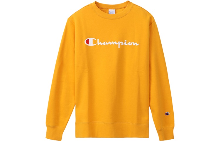 Champion Japanese Script Logo Crewneck Sweatshirt Yellow Unisex C3-Q002-M501