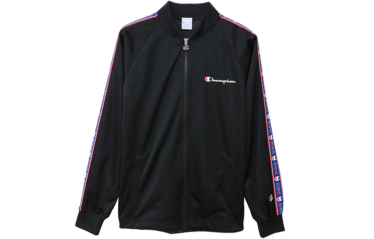 Champion Kirin Arm Logo Script Dry Fit Jacket Black (Unisex Japan Edition) c3-p603BLACK