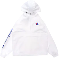 Champion Kirin Signature Half-Zip Casual Sport Jacket Unisex White V1012-550743-045 Champion Kirin Signature Half-Zip Casual Sport Jacket Unisex White V1012-550743-045