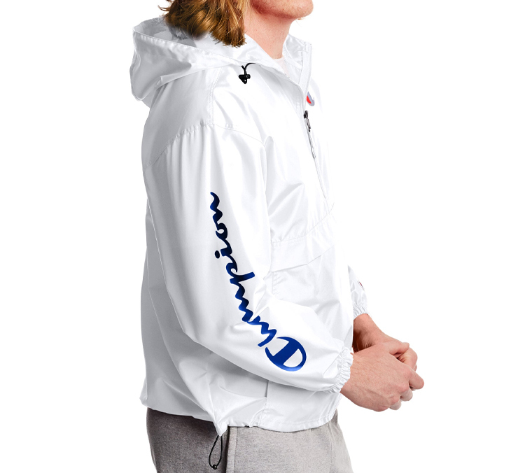 Details for Champion Kirin Signature Half-Zip Casual Sport Jacket Unisex White V1012-550743-045