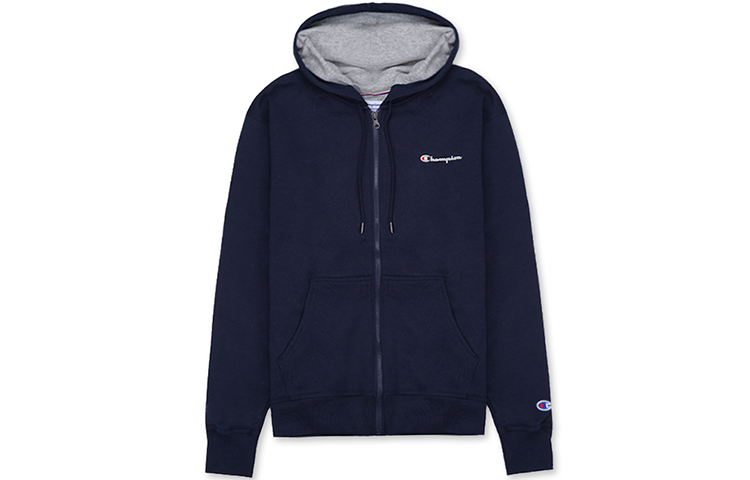 Champion Left Chest Script Logo Zip-Up Hoodie American Version - GF91H-Y08160