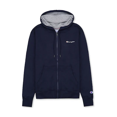 Champion Left Chest Script Logo Zip-Up Hoodie American Version - GF91H-Y08160