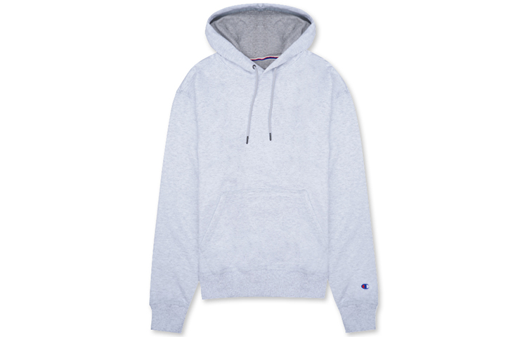 Champion Left Chest Small Logo Fleece Hoodie Light Grey (Unisex, Winter Edition) S0889-407D55-2UC