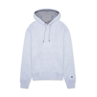 Champion Left Chest Small Logo Fleece Hoodie Light Grey (Unisex, Winter Edition) S0889-407D55-2UC