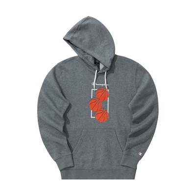 Champion Legacy Basketball Print Fleece Hoodie Unisex Winter Gift-Ready Pullover EM-USW33
