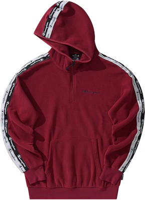 Champion Legacy Half-Zip Hoodie with Side Taping Classic Logo Unisex European Style EM-USW28 Buy Champion Legacy Half-Zip Hoodie with Side Taping Classic Logo Unisex European Style EM-USW28