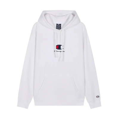 Champion Legacy SS24 Embroidered Dual-Logo Hoodie Unisex Casual Comfy Fashion U4ASWEM25