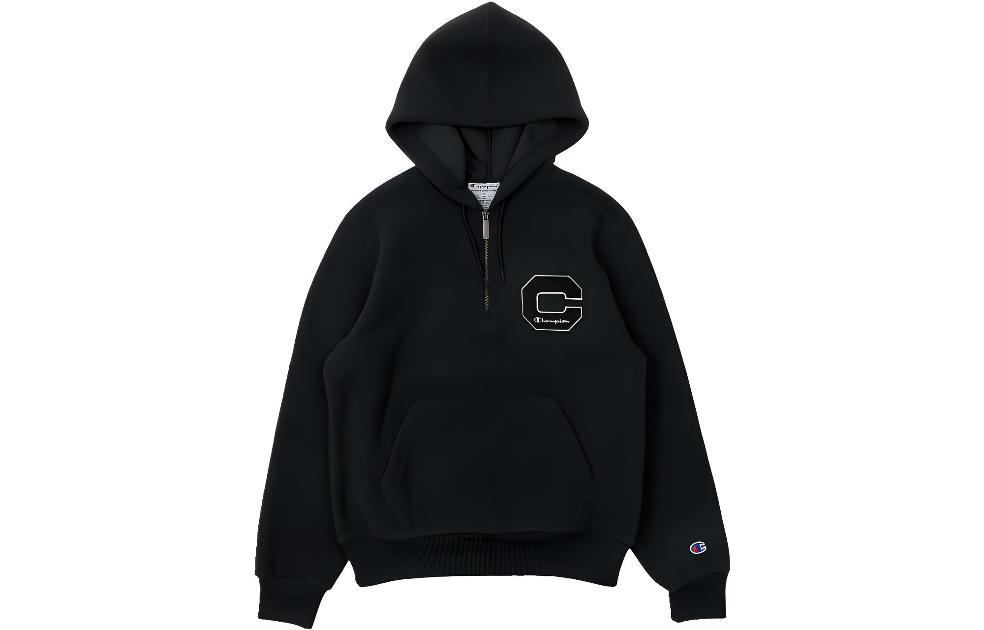 Champion Letter Logo Fleece Half-Zip Sweatshirt US Edition Unisex S4493-550195