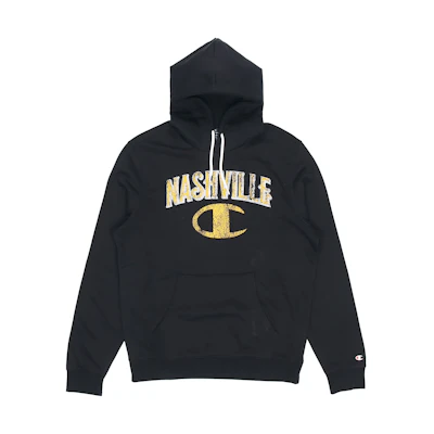 Champion Letter Logo Fleece Hoodie Winter Edition Unisex Black EM-SSW08-M201