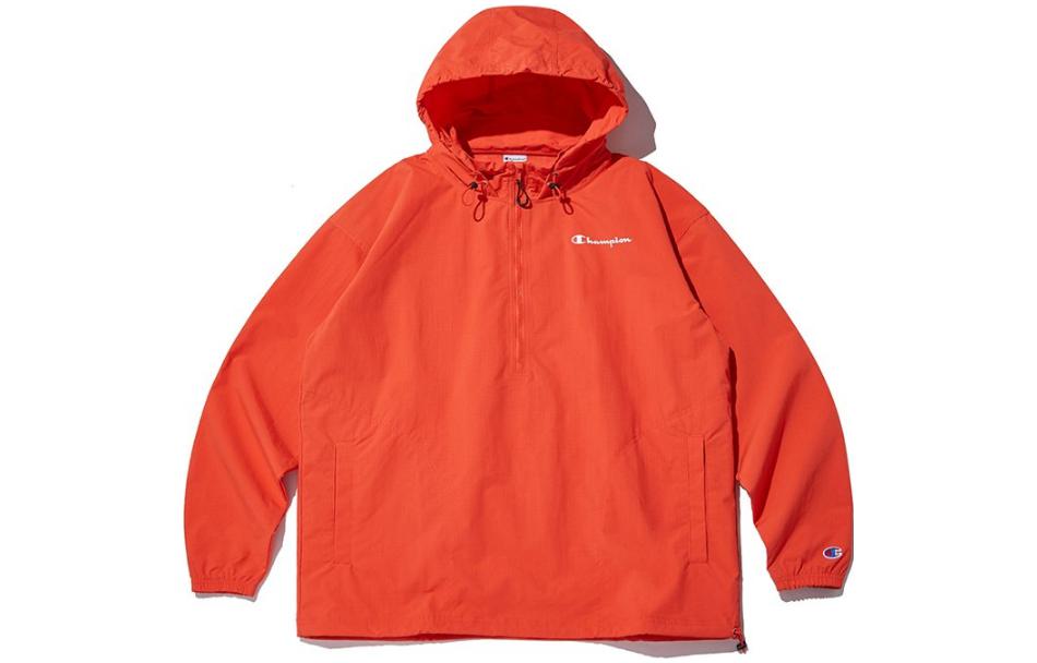 Champion Letter Logo Half-Zip Hoodie Jacket CKJA3F001R2