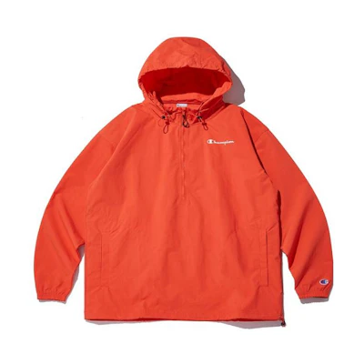 Champion Letter Logo Half-Zip Hoodie Jacket CKJA3F001R2