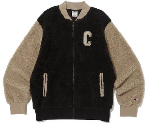 Champion 字母印花棒球領拉鍊外套 男女同款 - 黑色 CKJA3F312BK Buy Champion 字母印花棒球領拉鍊外套 男女同款 - 黑色 CKJA3F312BK