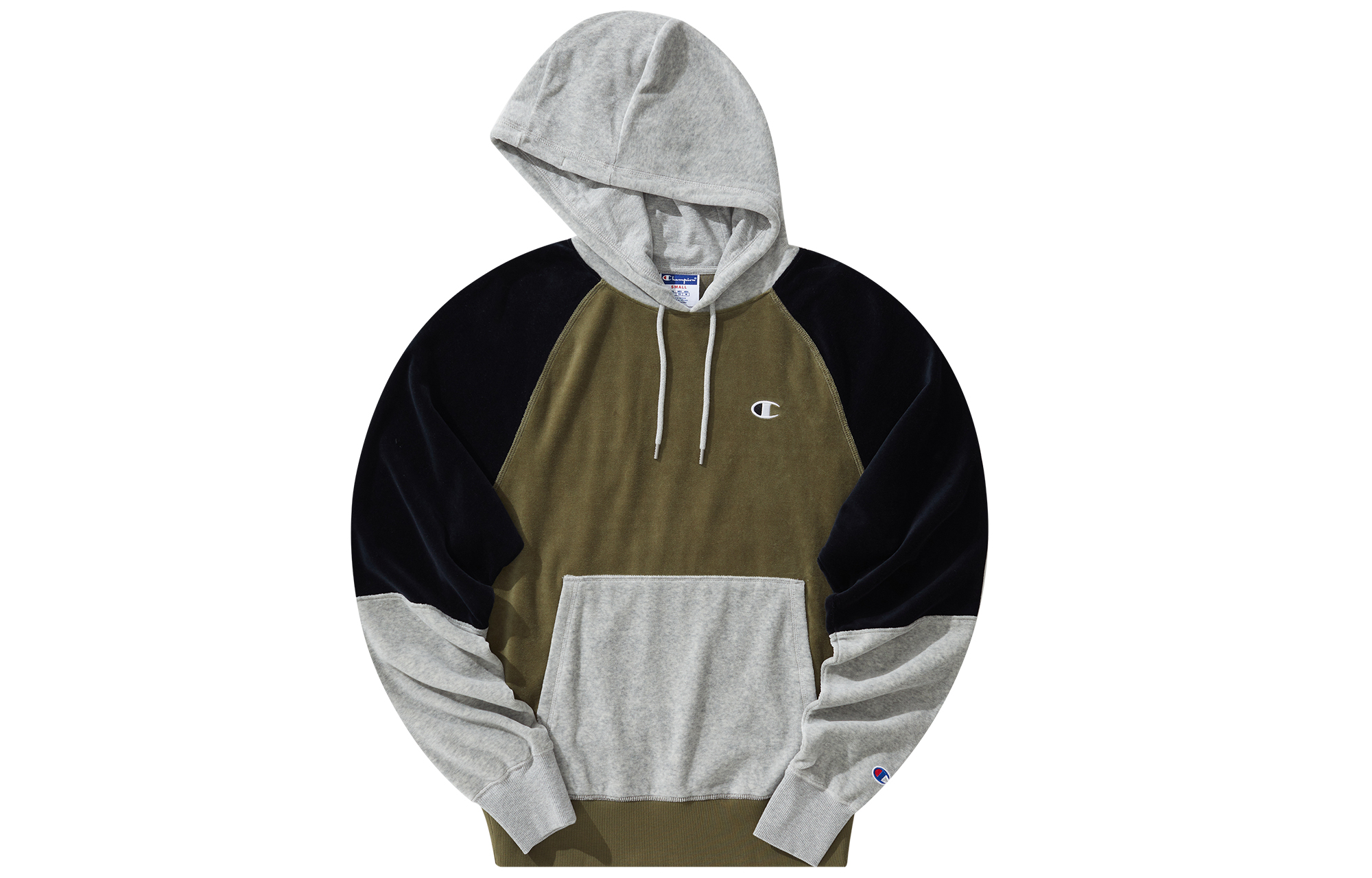 Champion Life Retro Patchwork C Logo Velvet Hoodie Unisex European Fit UM-USW70