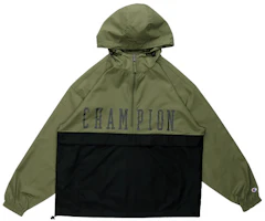 Champion Lightweight Windbreaker Jacket Green Unisex Gift-Ready USA Edition UM-SJK02-M850 Champion Lightweight Windbreaker Jacket Green Unisex Gift-Ready USA Edition UM-SJK02-M850