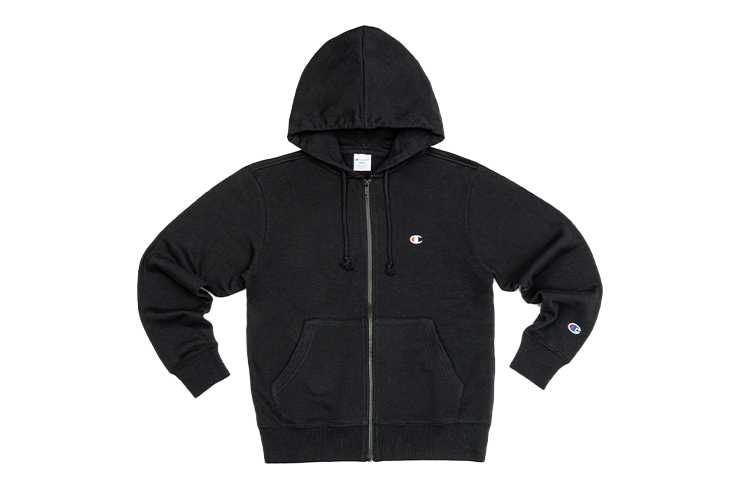 Champion Little C Zip-Up Hoodie Jacket Japanese Edition Unisex Black C3-Q103-M201