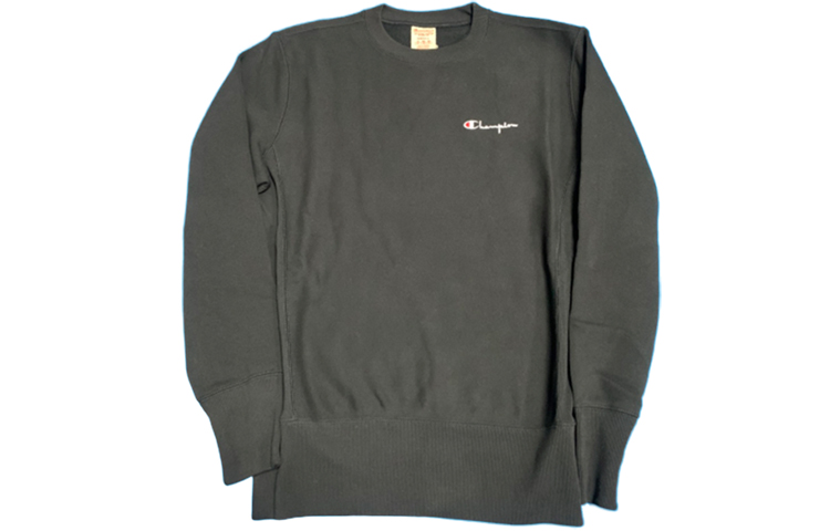 Champion Logo Crewneck Sweatshirt Unisex Black (US Version) CEM603-001