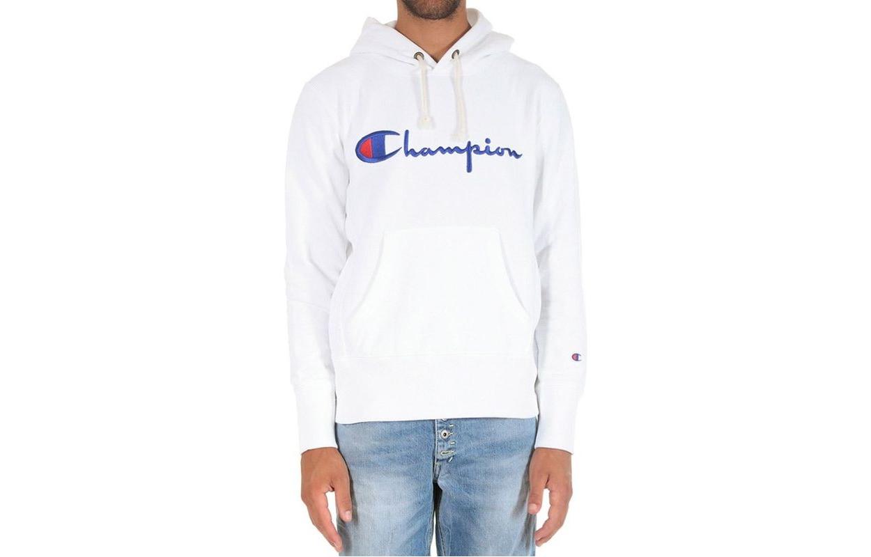 Champion Logo Graphic Pullover Sweatshirt White 210967-WW001