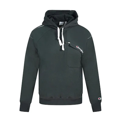 Champion Logo Hoodie Pullover Long Sleeve Black 216554-KK001