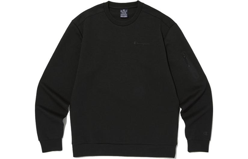 Champion Logo Print Crewneck Sweatshirt Black Edition CKTS3F318BK