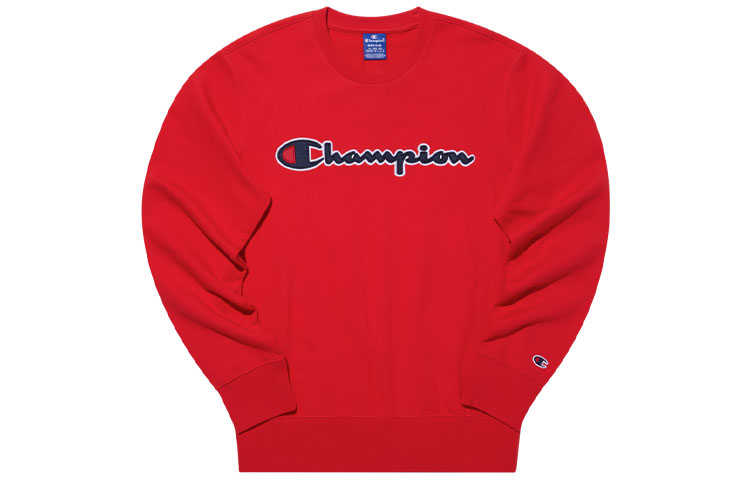Champion Logo Printed Crewneck Pullover Sweatshirt Unisex Long Sleeve EM-TSW03