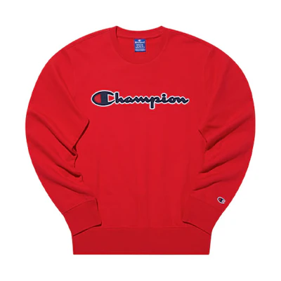 Champion Logo Printed Crewneck Pullover Sweatshirt Unisex Long Sleeve EM-TSW03