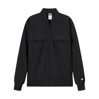 Champion Logo Printed Solid Color Baseball Jacket Unisex UM-XOT05