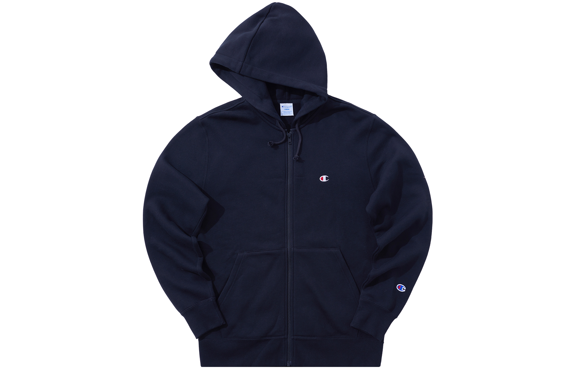 Champion Logo Zip-Up Hoodie Japan Edition Unisex Black C3-Q103-3