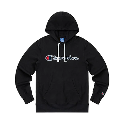 Champion Loose Fit Big C Logo Cotton Sweatshirt Unisex - Black LW05417-090