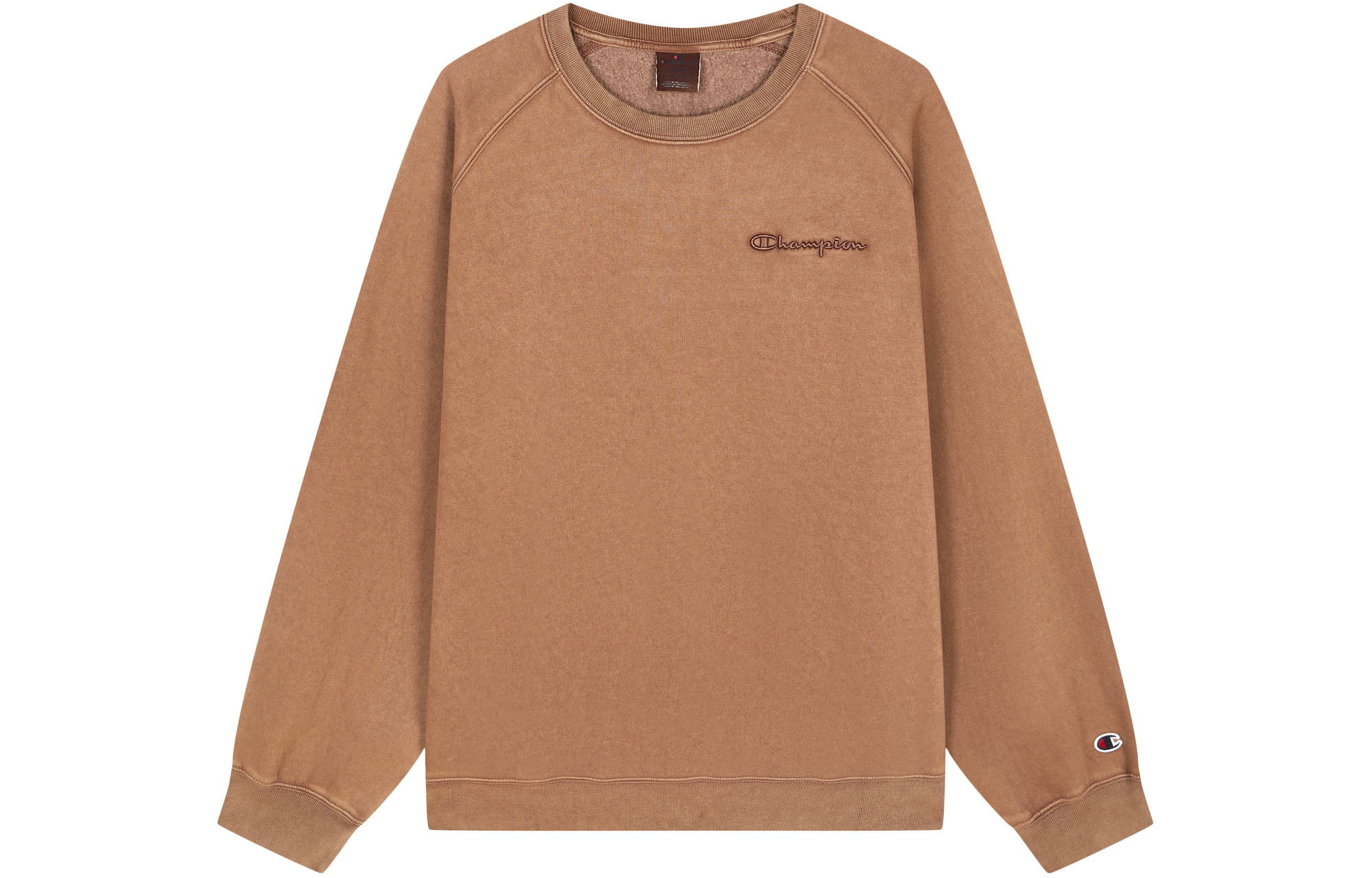 Champion Loose Fit Faded Crewneck Sweatshirt with Embroidered Script Logo Unisex EM-YSW29