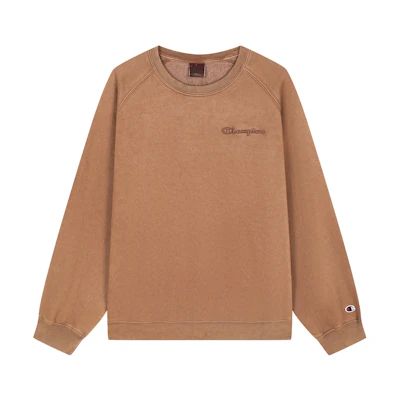 Champion Loose Fit Faded Crewneck Sweatshirt with Embroidered Script Logo Unisex EM-YSW29