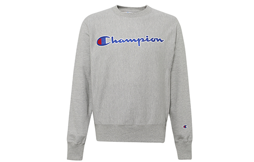 Champion Loose Fit Pullover Sweatshirt with Chest Logo - Gray (US Version) GF70-Y07471-22