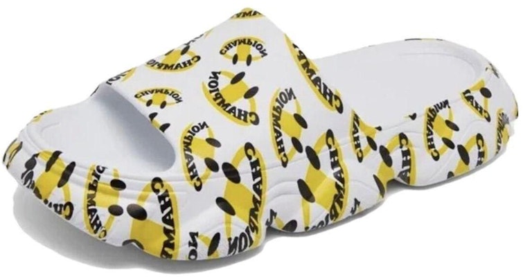Champion Meloso Squish Smile Slide 'White Yellow' CP102209M Buy Champion Meloso Squish Smile Slide 'White Yellow' CP102209M