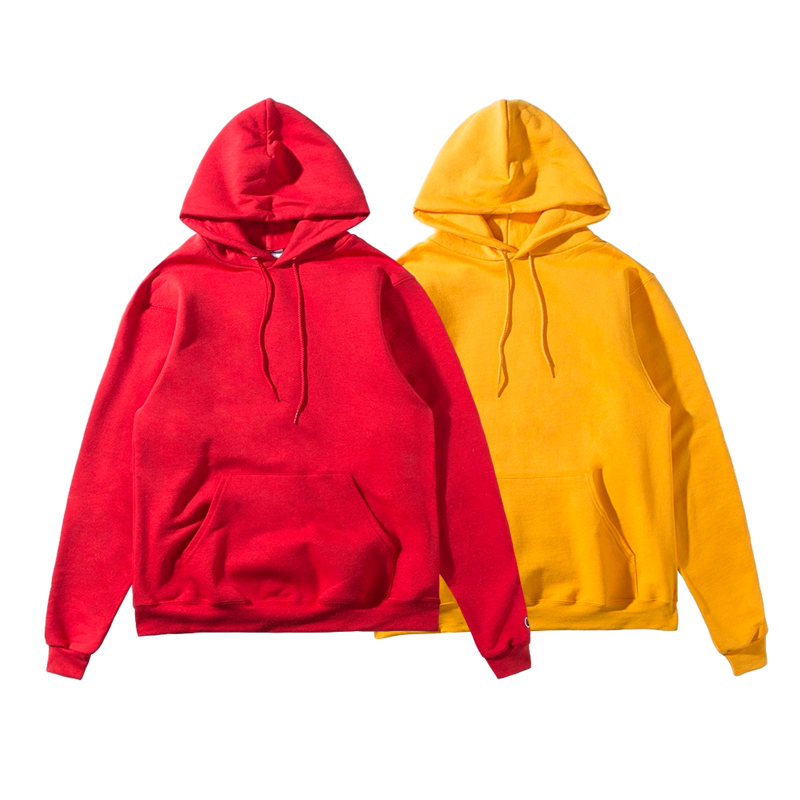 Champion Minimalist Pullover Hoodie Unisex 2-Pack Casual Long Sleeve S700-2-PACKRED+GOLDYELLOW