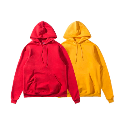 Champion Minimalist Pullover Hoodie Unisex 2-Pack Casual Long Sleeve S700-2-PACKRED+GOLDYELLOW
