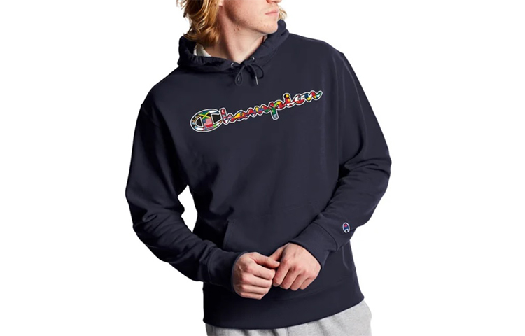 Champion Navy Fleece Hoodie Unisex US Version GF89H-586198-Navy