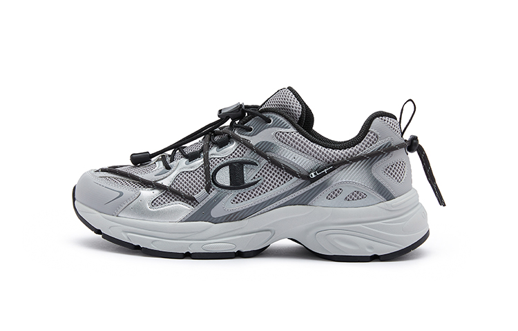 Champion Outdoor Double-Lace Low-Top Running Shoes Grey Durable Cushion. U4BFCRM03P2