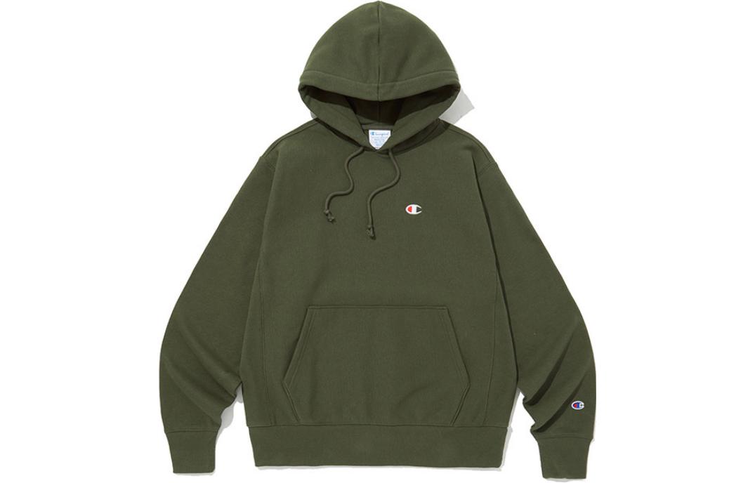 Champion Oversized Solid Pullover Hoodie Green CKTS3F507K2