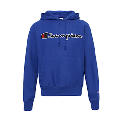 Champion Oversized Sweatshirt with Logo & Front Pocket Blue (US Version) GF68-Y07471-18