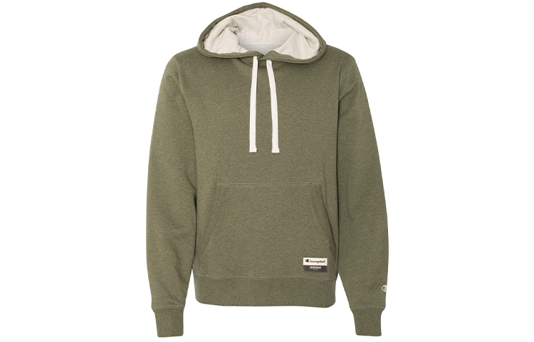Champion Patch Soft Hoodie Fleece Unisex Winter Mustard Green (US Edition) AO600-GK