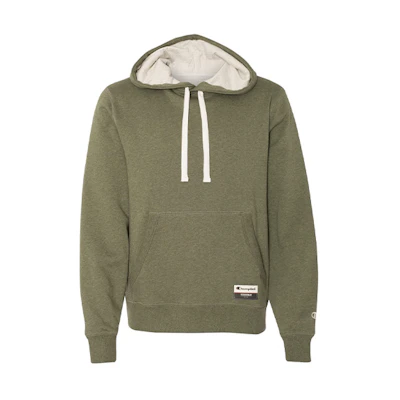 Champion Patch Soft Hoodie Fleece Unisex Winter Mustard Green (US Edition) AO600-GK