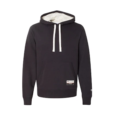 Champion Patch Soft Hoodie Fleece Winter Unisex Black (US Version) AO600-BK
