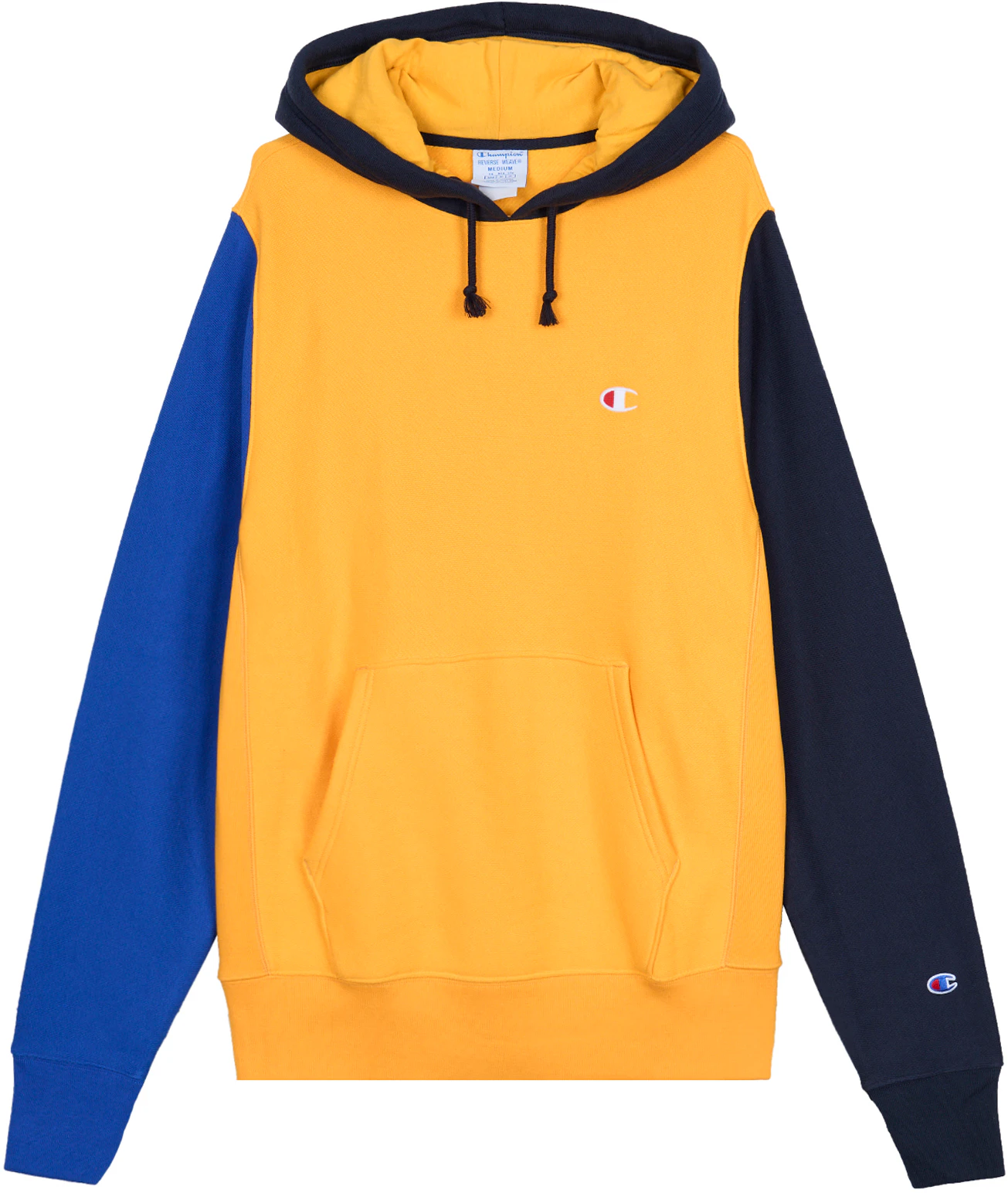 champion-patchwork-embroidered-small-c-fleece-pullover-unisex-yellow-sweater-s2794-gnr