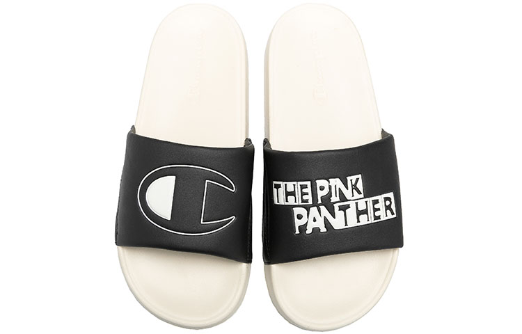 Champion Pink Panther Big C Logo Slides 'Ivory Black' 圖 3