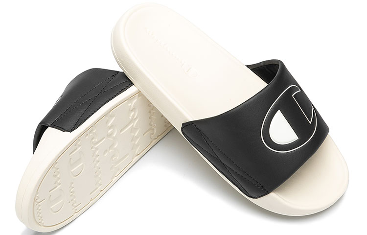Champion Pink Panther Big C Logo Slides 'Ivory Black' 圖 4