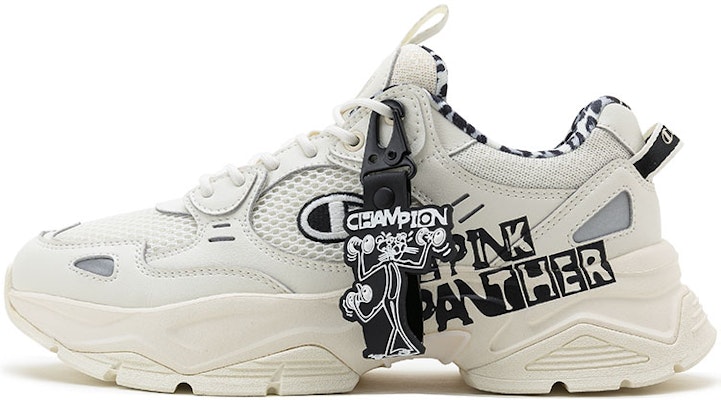 Pink Panther x Champion 粉紅豹系列 小C 刺繡Logo增高厚底老爸鞋 米色 Buy Pink Panther x Champion 粉紅豹系列 小C 刺繡Logo增高厚底老爸鞋 米色