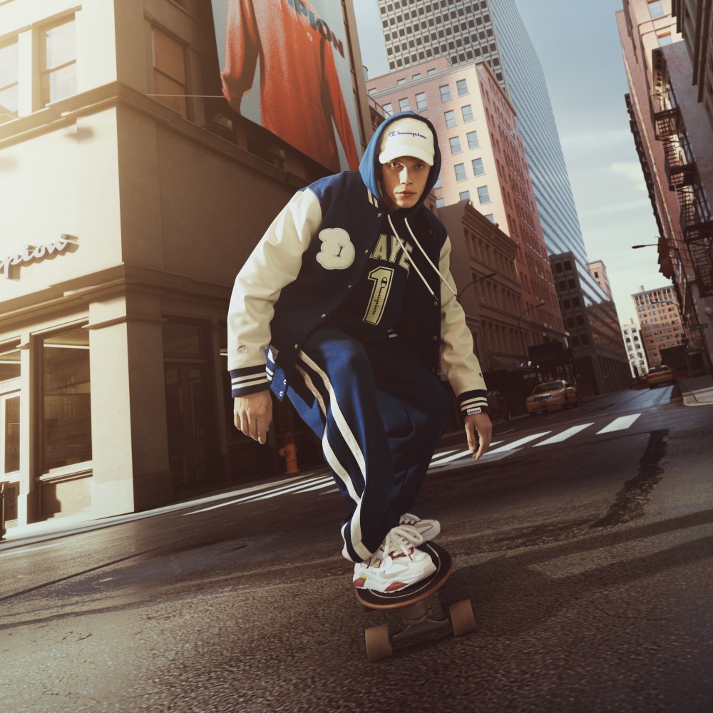 Champion POP MART Retro Sports 'Colorblock Dad Shoe Red' 圖 7