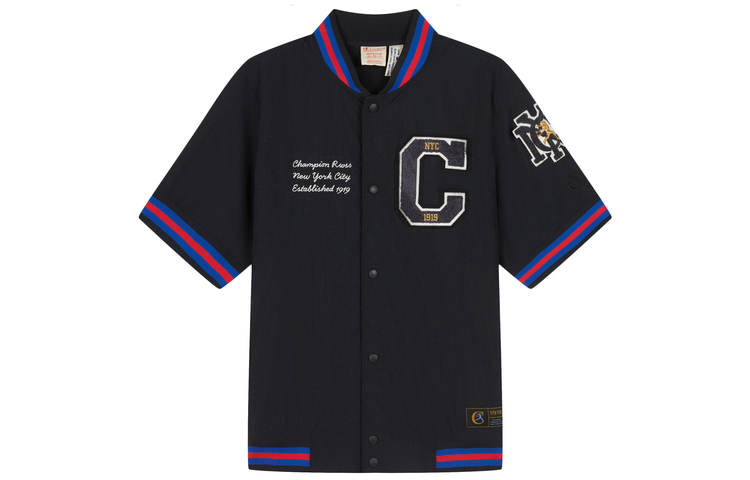 Champion Premium Chenille C-Logo Short-Sleeve Retro Baseball Jacket Unisex EU U4AOTEM03