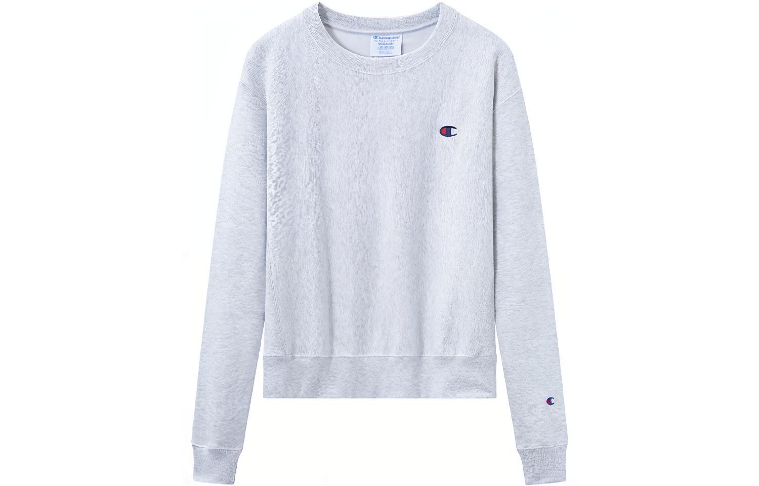 Champion Premium Crewneck Pullover Sweatshirt Unisex Silver GF70-Y06145-2UC